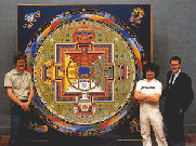 Detail: Edward Peterson, Al Silberstein, and Curator of Asian Arts Bob Jacobsen