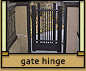 Nuts & Bolts: gate hinge