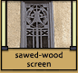 Nuts & Bolts: sawed-wood screen