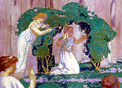 Detail of Eurydice kneeling from Orpheus and Eurydice