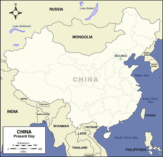 Map of China - The Art of Asia - History and Maps
