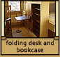 Nuts & Bolts: folding desk and bookcase