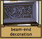 Nuts & Bolts: beam-end decoration